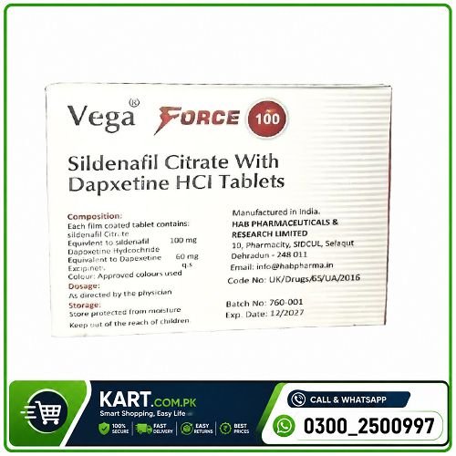 Vega Force 100 Signature Tablets in Pakistan