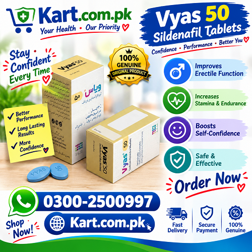 Vyas 50mg Imported Available In Pakistan
